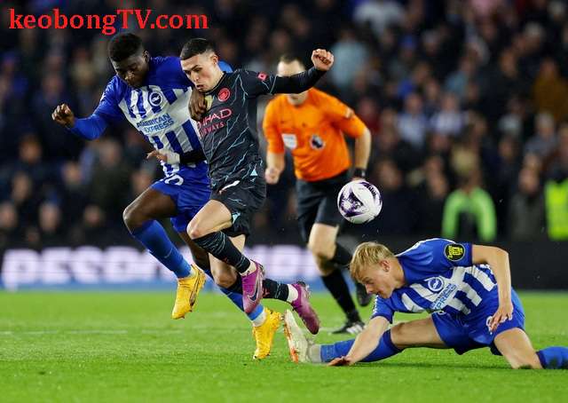  Đại thắng Brighton, Man City giành ngôi nhì bảng Ngoại hạng Anh