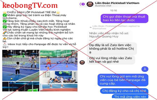  Công an Đà Nẵng cảnh báo về Facebook mạo danh “Liên đoàn Pickleball Việt Nam”